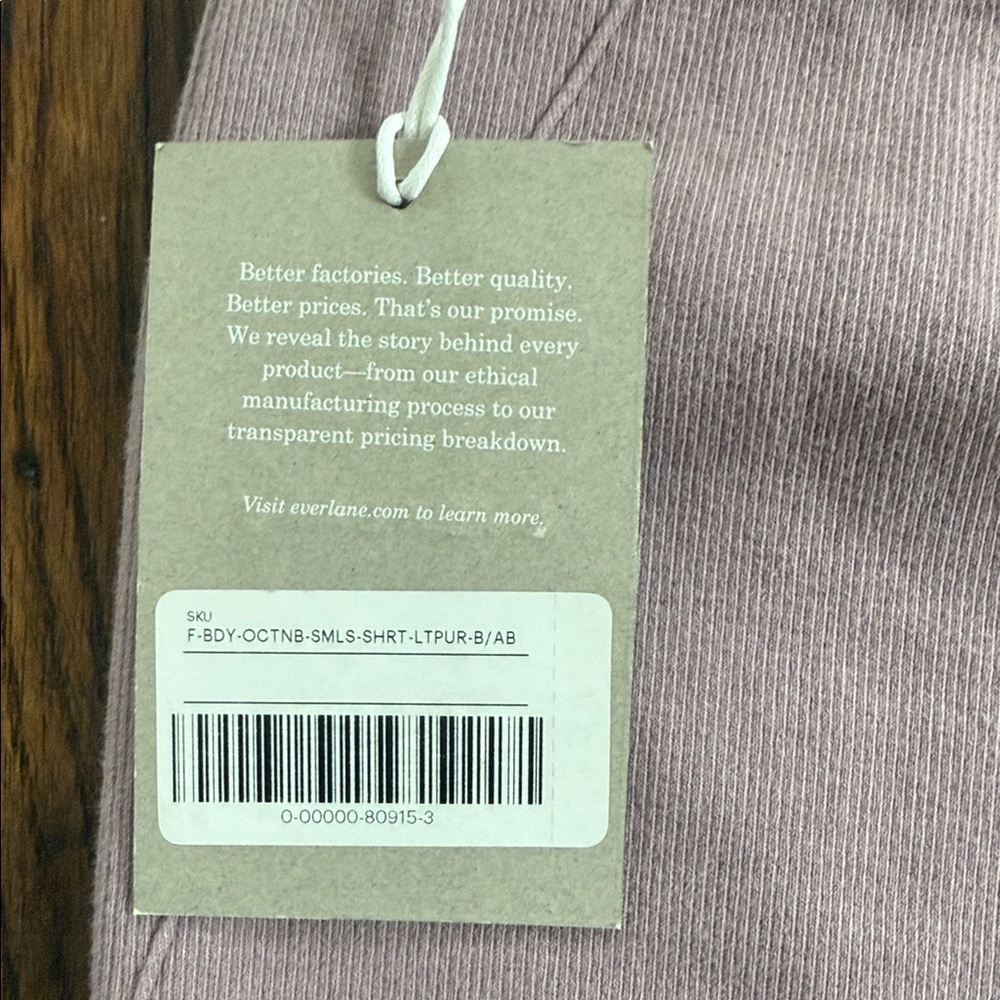 Everlane Pale Lavender Ribbed Bike Shorts - Picture 10 of 10